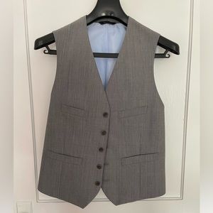 Banana Republic Tailored Fit Plaid Vest, Size 40R
